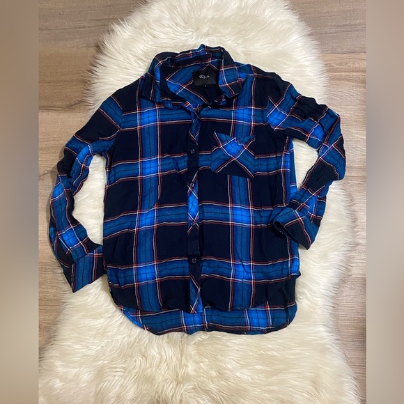 Rails Women’s Hunter Plaid Button Down Long Sleeve Shirt - Picture 2 of 5